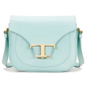 Tod’s Timeless T Saddle Crossbody Bag Leather Micro